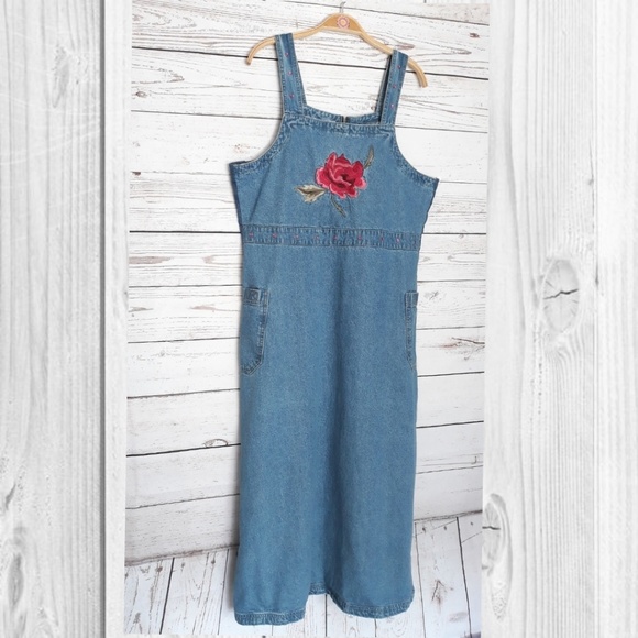 Sunshine Apparel Dresses & Skirts - Sunshine Apparel Denim Overall Dress